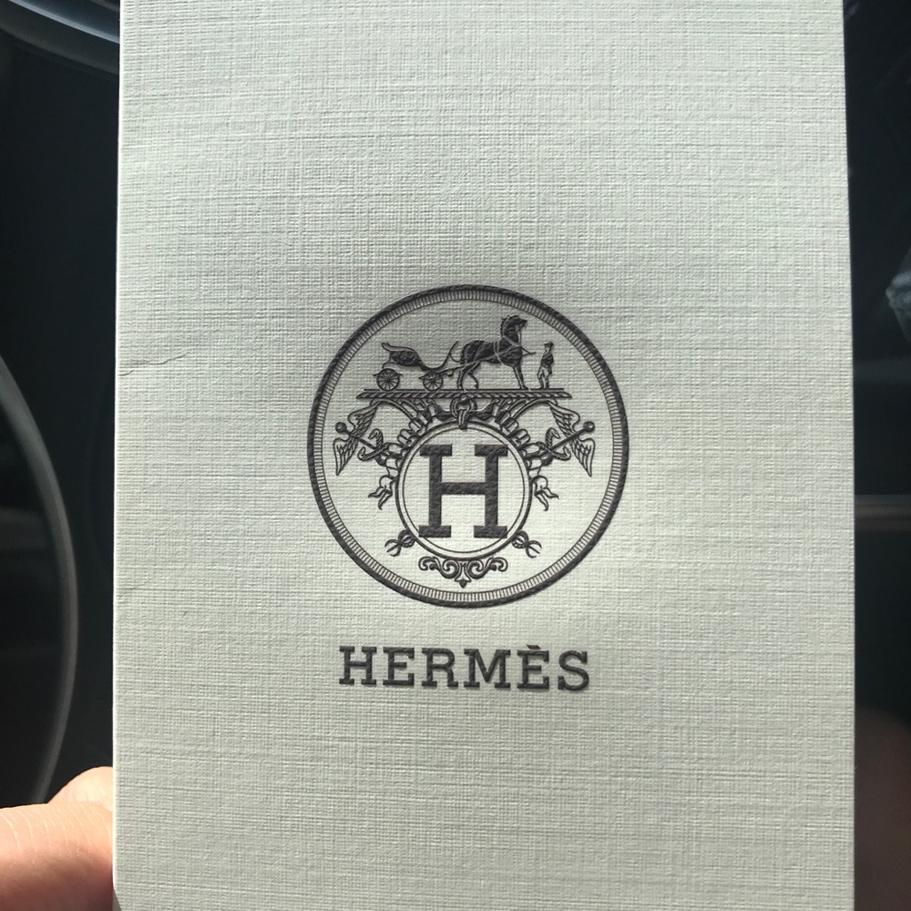 Small Hermès receipt envelope